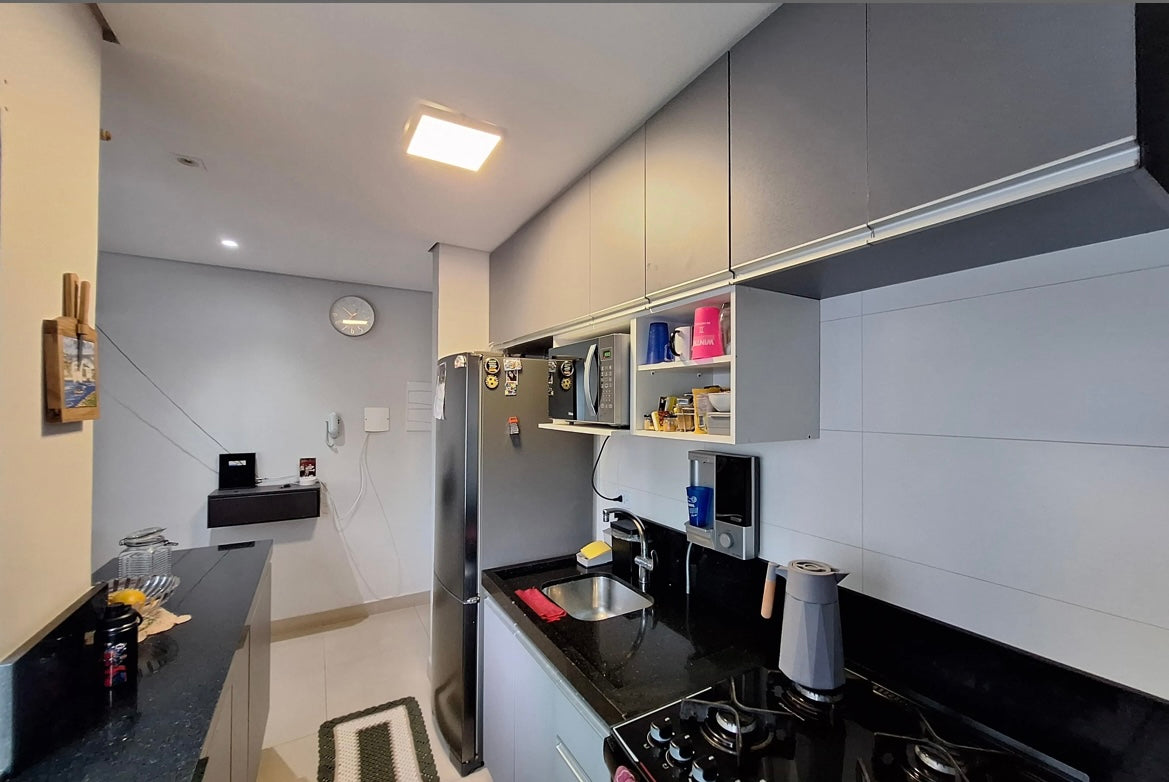 Cobertura mobiliada com área gourmet